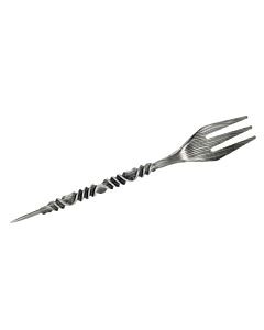 Lochstecher Azlan Gabel Wave Silber