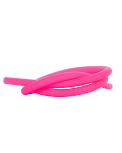 Schlauch Amy Silikon Matt, Pink mit Logo