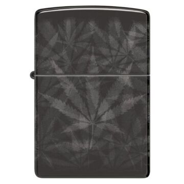 Zippo Feuerzeug - Grey Cannabis Leaves