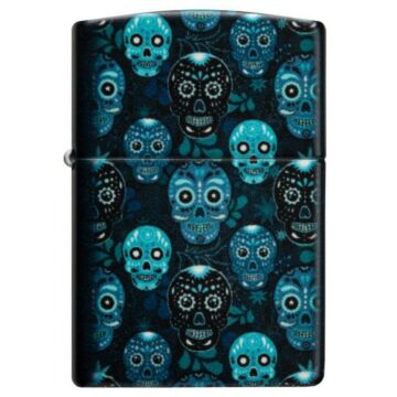 Zippo Feuerzeug - Blue Skulls