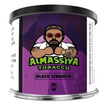 Al Massiva Shisha Tabak - Black Lebanese 200g