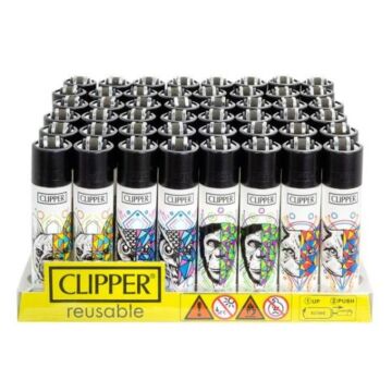 Feuerzeug Clipper - Hipsterli Black Cap, Assortiert