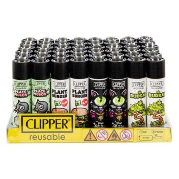 Feuerzeug Clipper - 420 Statements, Assortiert