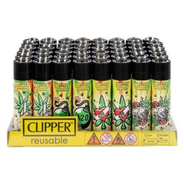 Feuerzeug Clipper - 420 Tatoo, Assortiert