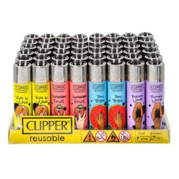 Feuerzeug Clipper - Vulva Fruits, Assortiert