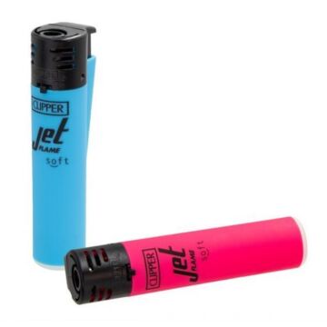 Feuerzeug Clipper - Soft Touch Jet Flame, Assortiert