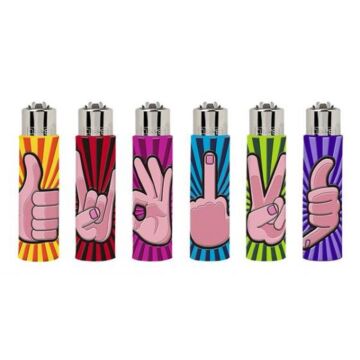 Feuerzeug Clipper - Gummi Finger Dinger, Assortiert