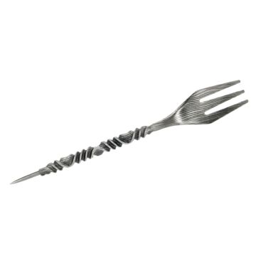 Lochstecher Azlan Gabel Wave Silber