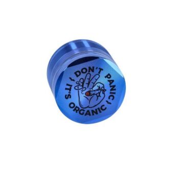 Grinder Aluminium Don't Panic Blau 4-Teilig