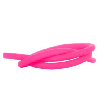 Schlauch Amy Silikon Matt, Pink mit Logo