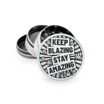 Grinder / Pollinator Metall-KEEP BLAZING 4-Teilig 50mm