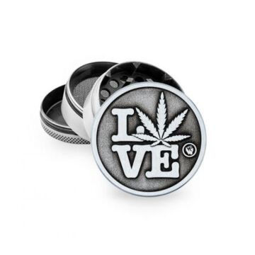Grinder Metall Hemp Love  4-Teilig 50mm