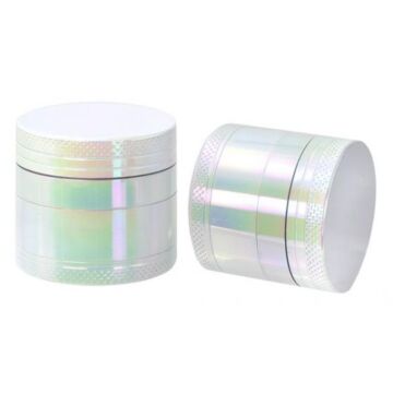 Aluminium Grinder Shiny White 40mm 4-Teilig