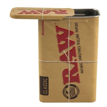 RAW Tin Slide Aufbewahrungsbox mit Schiebedeckel