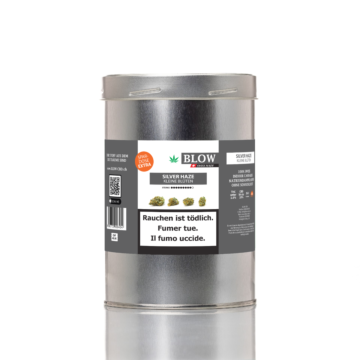 Kleine Blüten 25g Silver Haze Grau Spardose