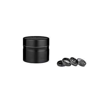 Dreamliner Grinder Metall Schwarz Matt mit Zacken 4-Teilig