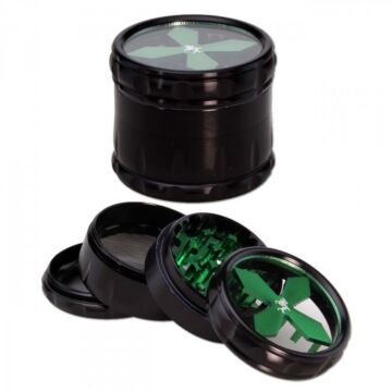 Black Leaf Cross Grinder Grün 4-Teilig 50mm