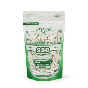 Purize - Xtra Slim, Aktivkohlefilter WHITE
