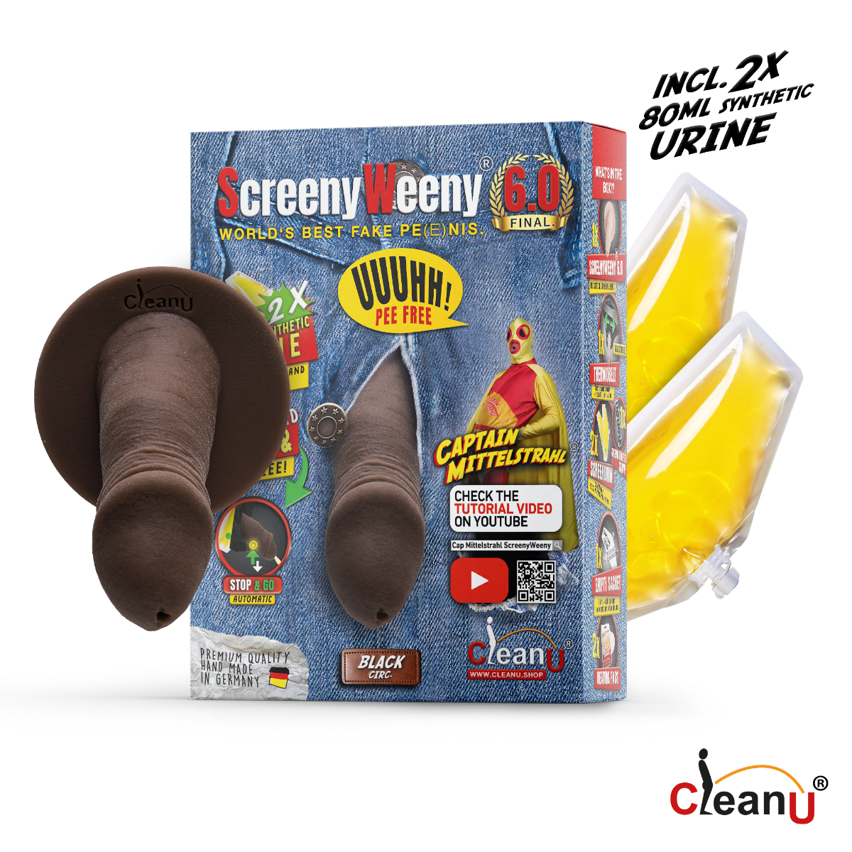 Screeny Weeny 6.0 - Black - Circumcised Produktbild