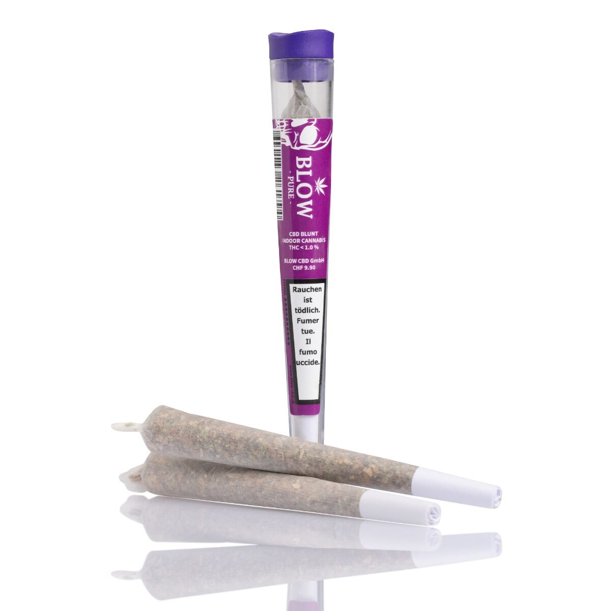 BLOW CBD Joint Einzeln Limoncello Violett Pure Produktbild