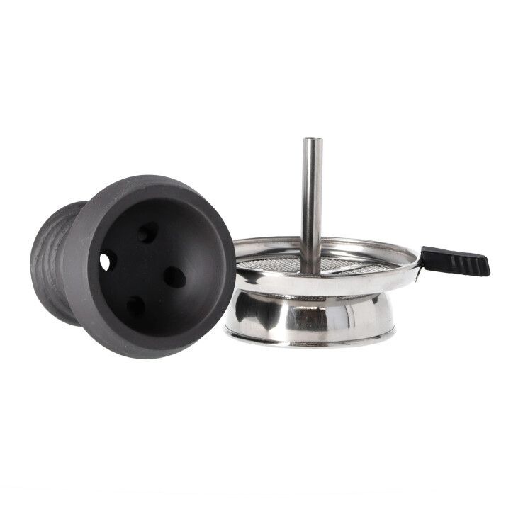 Azlan Stoner Tabakkopf Set mit Kaminaufsatz Black Night Produktfoto